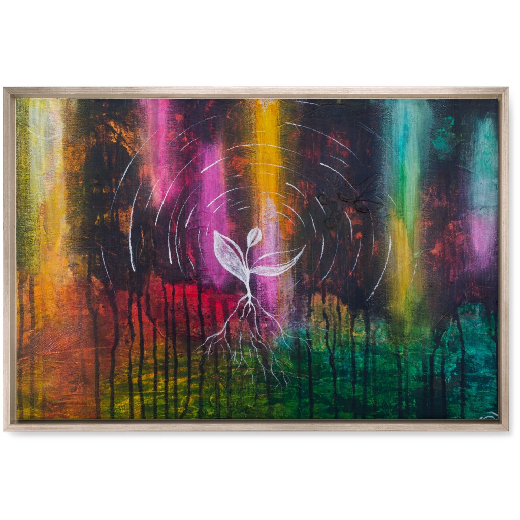 Radiate - Vibrant Wall Art, Metallic, Single piece, Canvas, 20x30, Multicolor