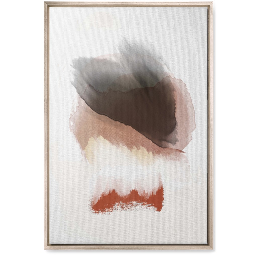 Abstract Sunset - Neutral Wall Art, Metallic, Single piece, Canvas, 20x30, Pink