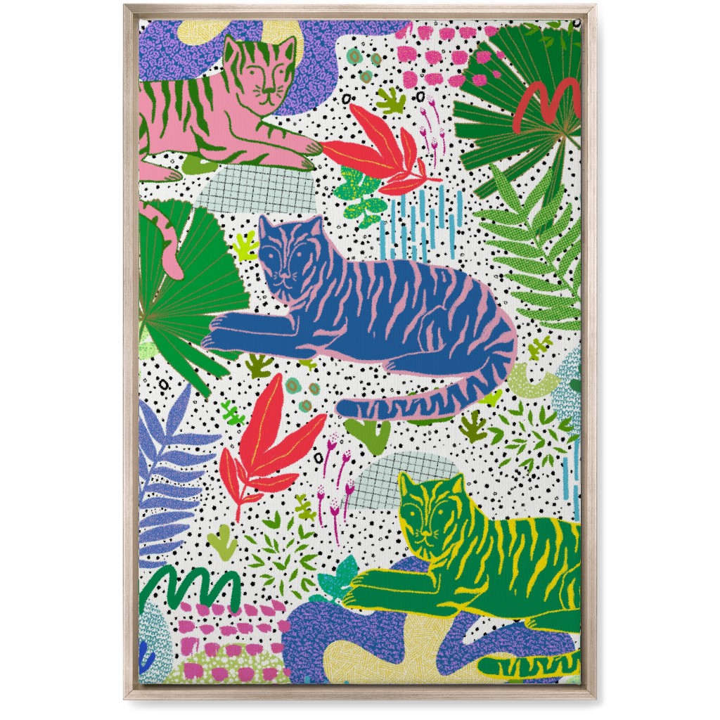 Deep in the Jungle - Multi Wall Art, Metallic, Single piece, Canvas, 20x30, Multicolor