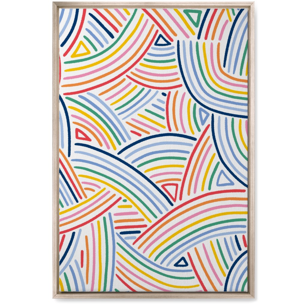 Rainbows Wall Art, Metallic, Single piece, Canvas, 20x30, Multicolor