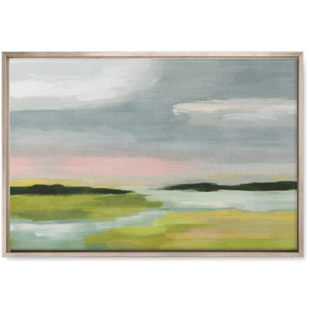 Quiet Coast Wall Art, Metallic, Single piece, Canvas, 20x30, Multicolor