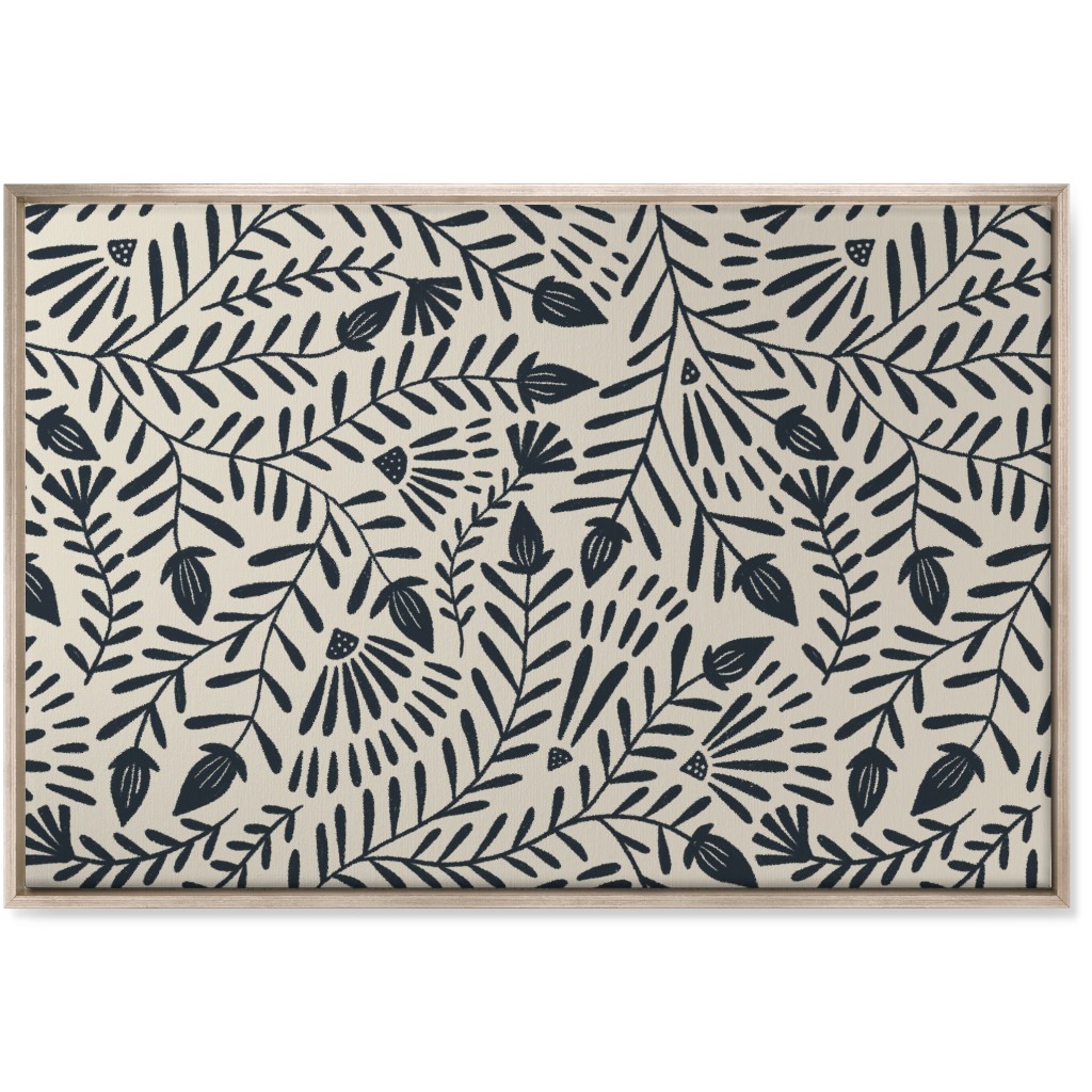 Ramona - Neutral Wall Art, Metallic, Single piece, Canvas, 24x36, Beige, Pearl