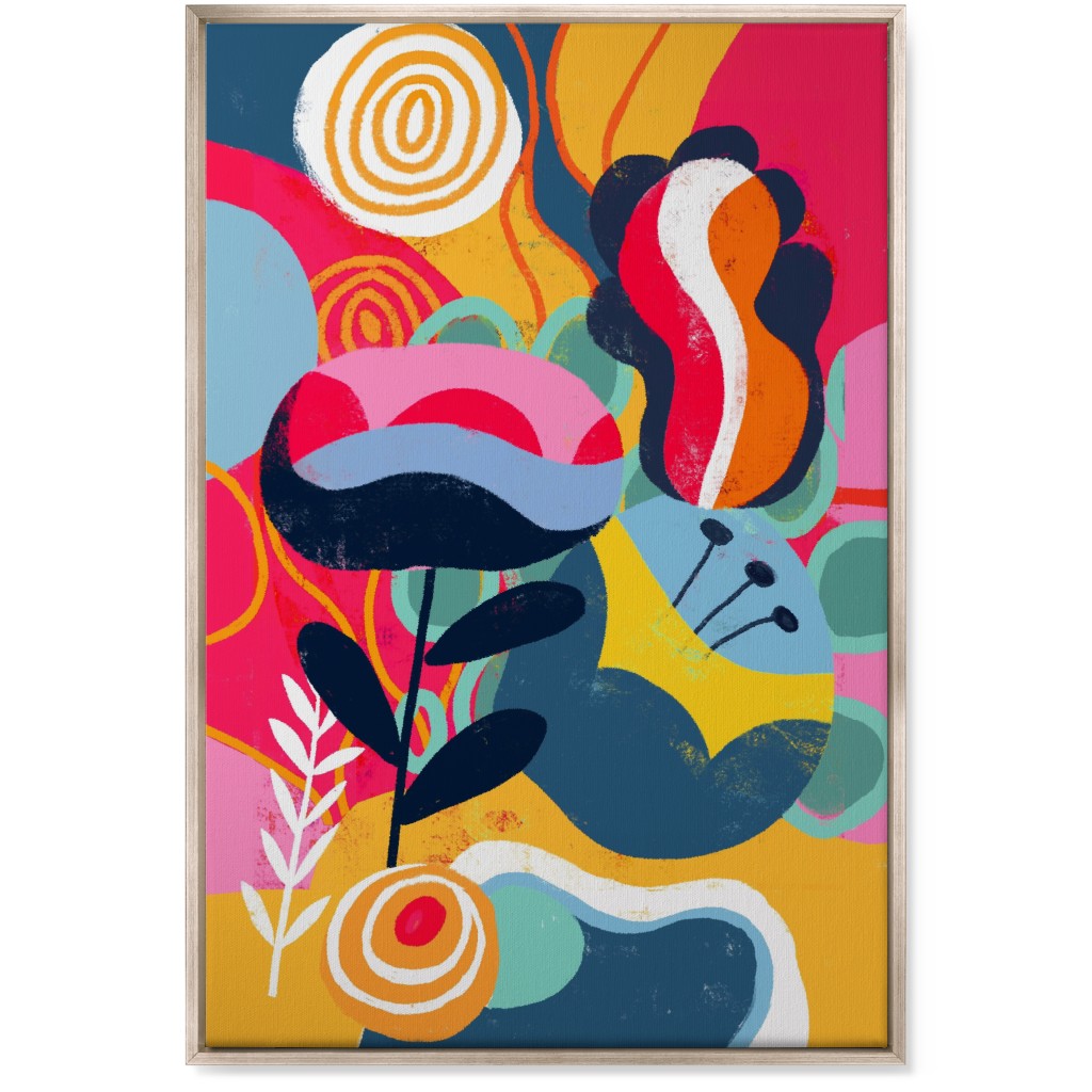Think Big in Colors - Vibrant Wall Art, Metallic, Single piece, Canvas, 24x36, Multicolor