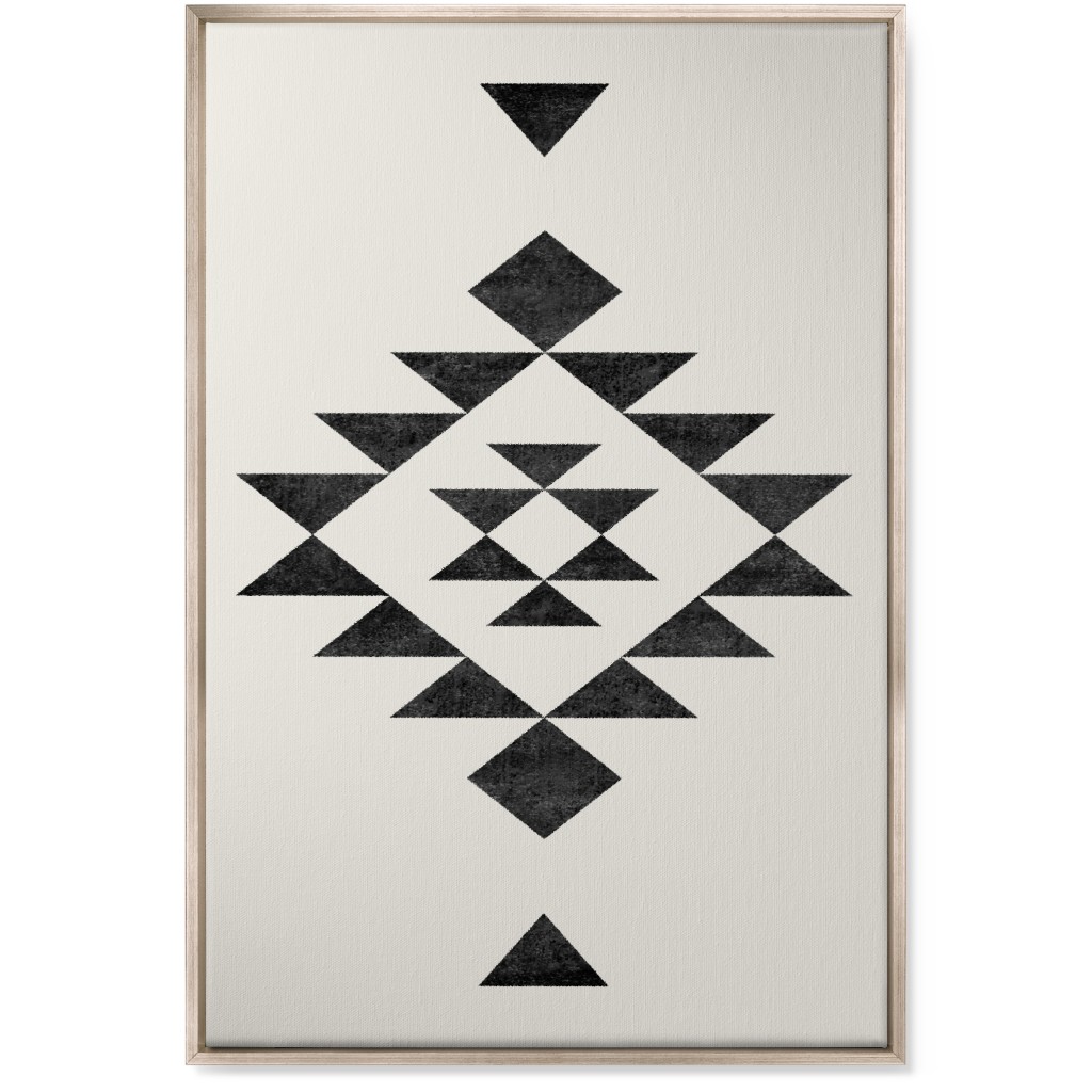 Southwest - Neutral Wall Art, Metallic, Single piece, Canvas, 24x36, Beige, Pearl