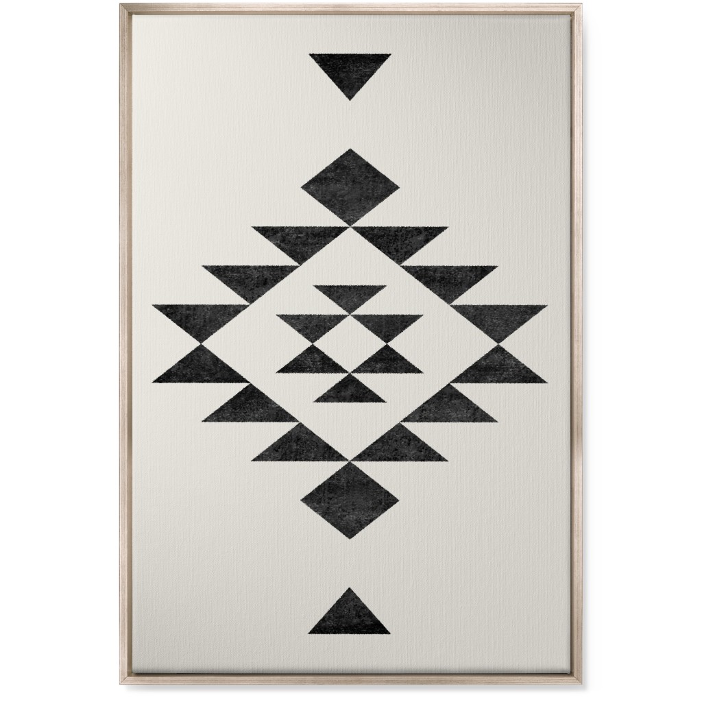 Southwest - Neutral Wall Art, Metallic, Single piece, Canvas, 24x36, Beige