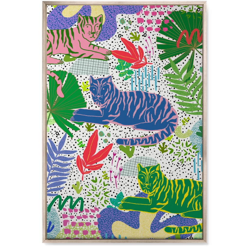 Deep in the Jungle - Multi Wall Art, Metallic, Single piece, Canvas, 24x36, Multicolor