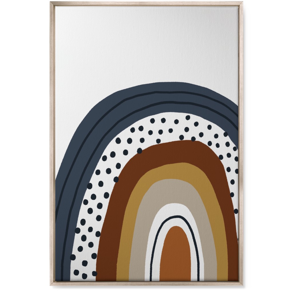 Rainbow - Neutral Wall Art, Metallic, Single piece, Canvas, 24x36, Brown, Brown