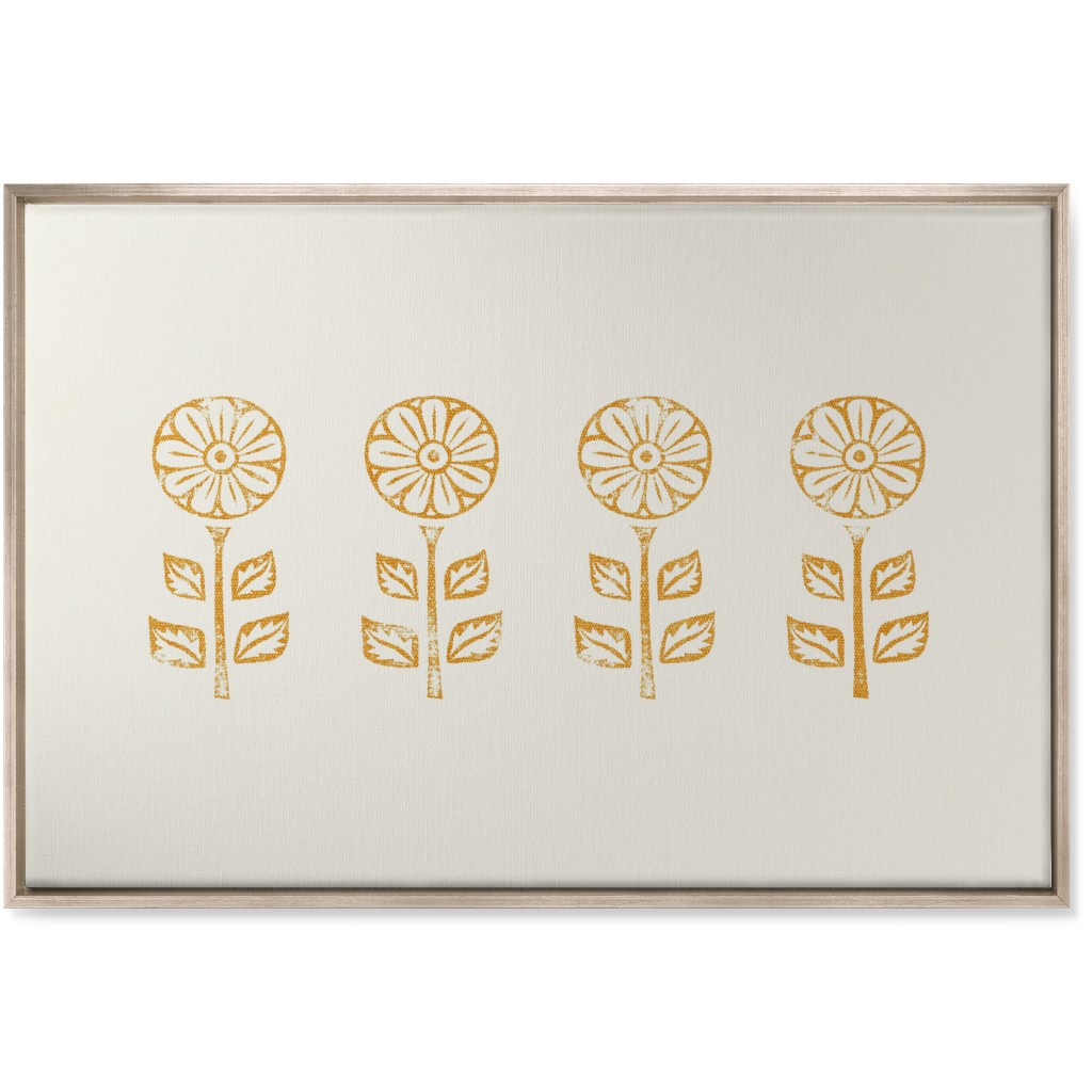 Yellow Floral Wall Art