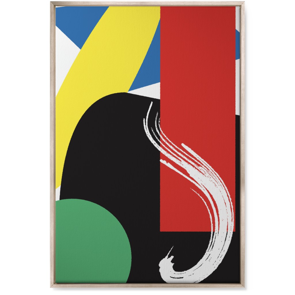 Abstract Colors Wall Art, Metallic, Single piece, Canvas, 24x36, Multicolor, Cinnamon