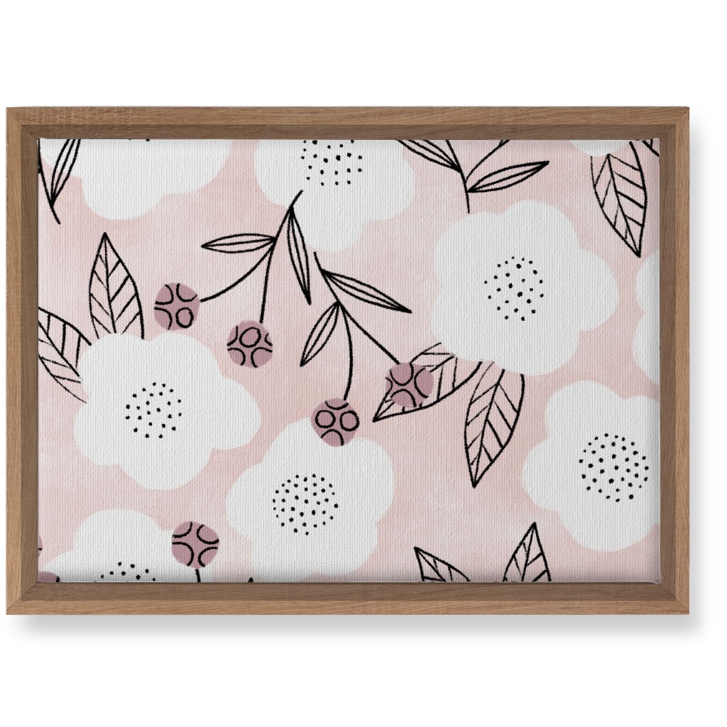Arlene Floral - Pink Wall Art, Natural, Single piece, Canvas, 10x14, Pink