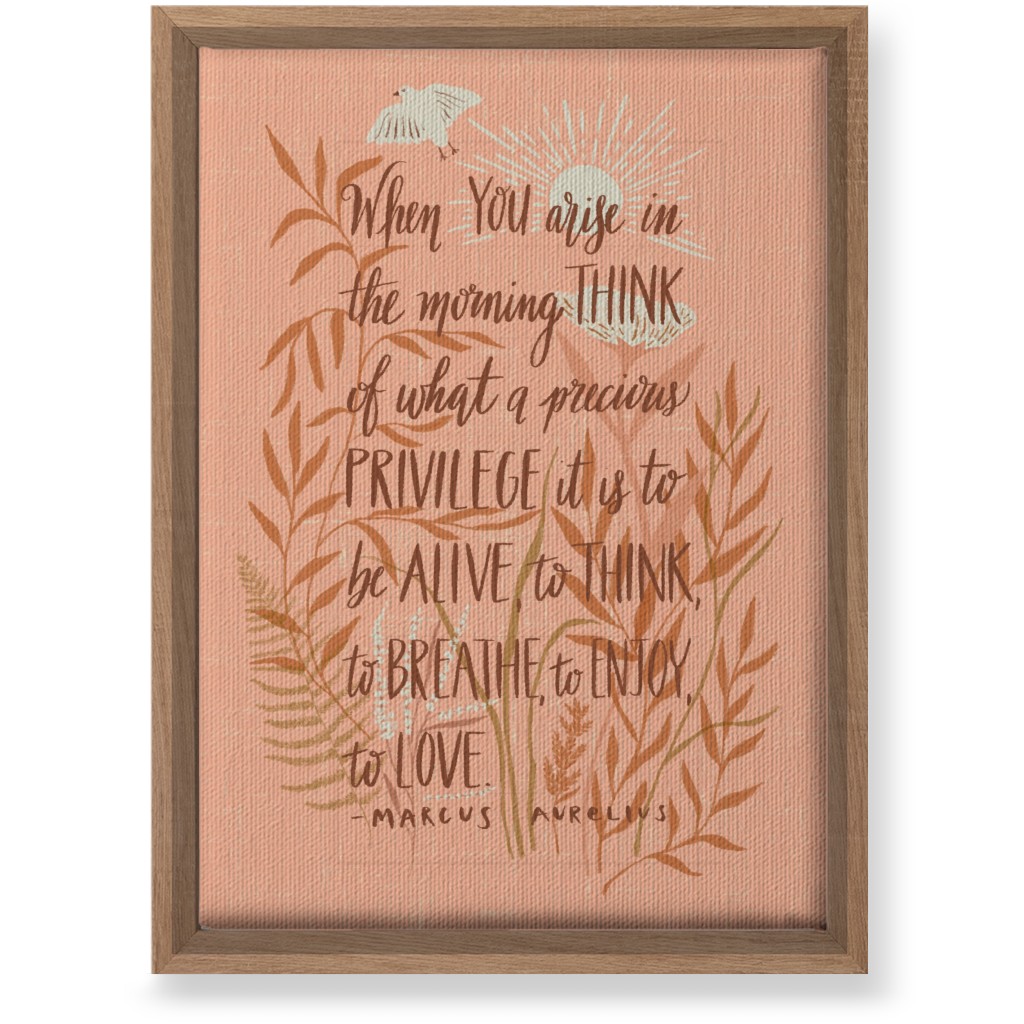 Precious Morning Wall Art, Natural, Single piece, Canvas, 10x14, Pink, Beige