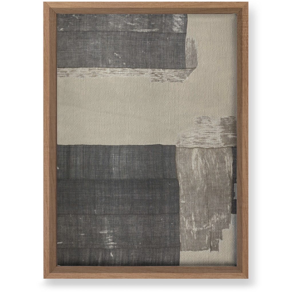 Threads - Gray Wall Art, Natural, Single piece, Canvas, 10x14, Gray