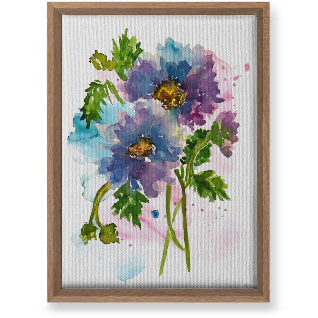 Camden Summer - Blue Wall Art, Natural, Single piece, Canvas, 10x14, Blue, True Blue