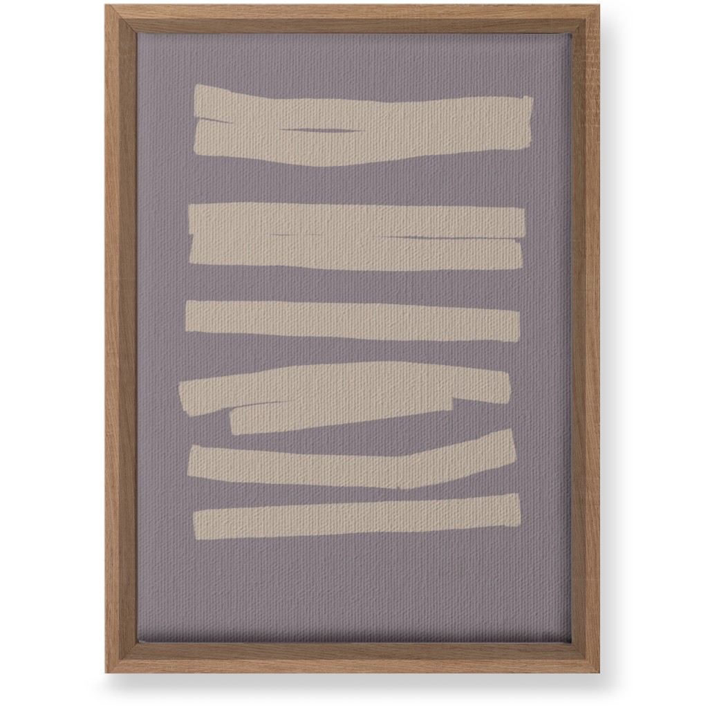 Abstract Bold Stripes I Wall Art, Natural, Single piece, Canvas, 10x14, Purple