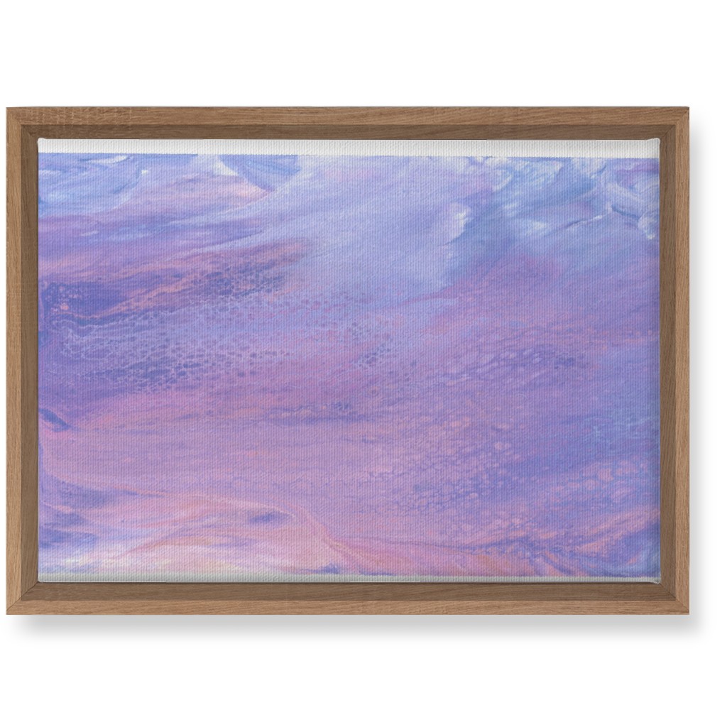 Acrylic Pour Sunset - Purple Wall Art, Natural, Single piece, Canvas, 10x14, Purple