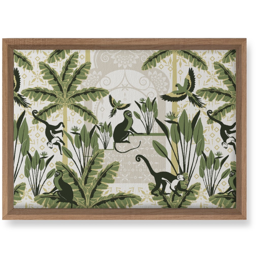 Exotic Tropical Garden Wall Art, Natural, Single piece, Canvas, 10x14, Green