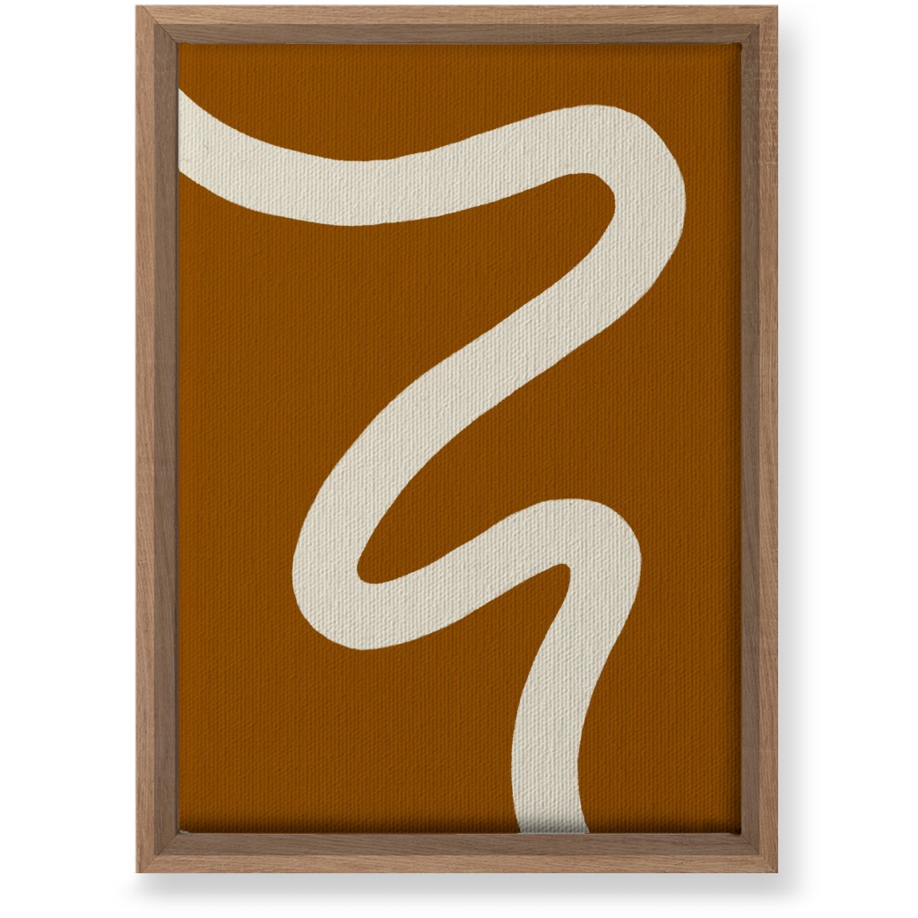 Tangled Brush Strokes Iv Wall Art, Natural, Single piece, Canvas, 10x14, Orange, Earth