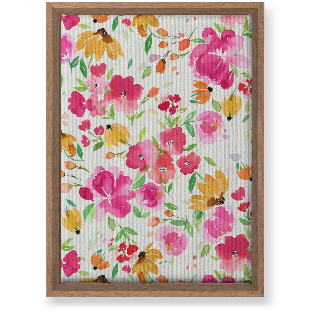 Smells Like Spring Wall Art, Natural, Single piece, Canvas, 10x14, Pink