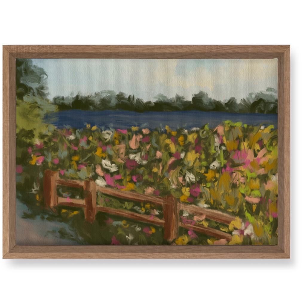 Painted Field of Flowers Wall Art, Natural, Single piece, Canvas, 10x14, Multicolor