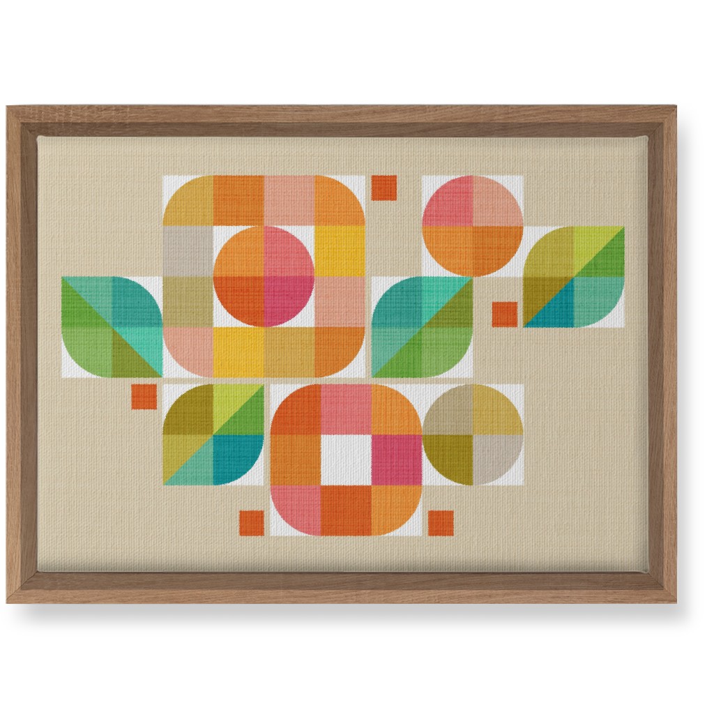 Mod Flower Box Wall Art, Natural, Single piece, Canvas, 10x14, Multicolor