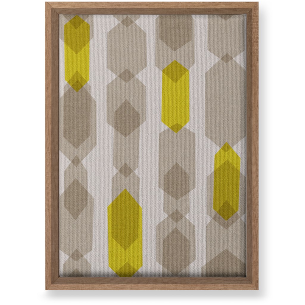 Elements Columns Wall Art, Natural, Single piece, Canvas, 10x14, Yellow, Rye