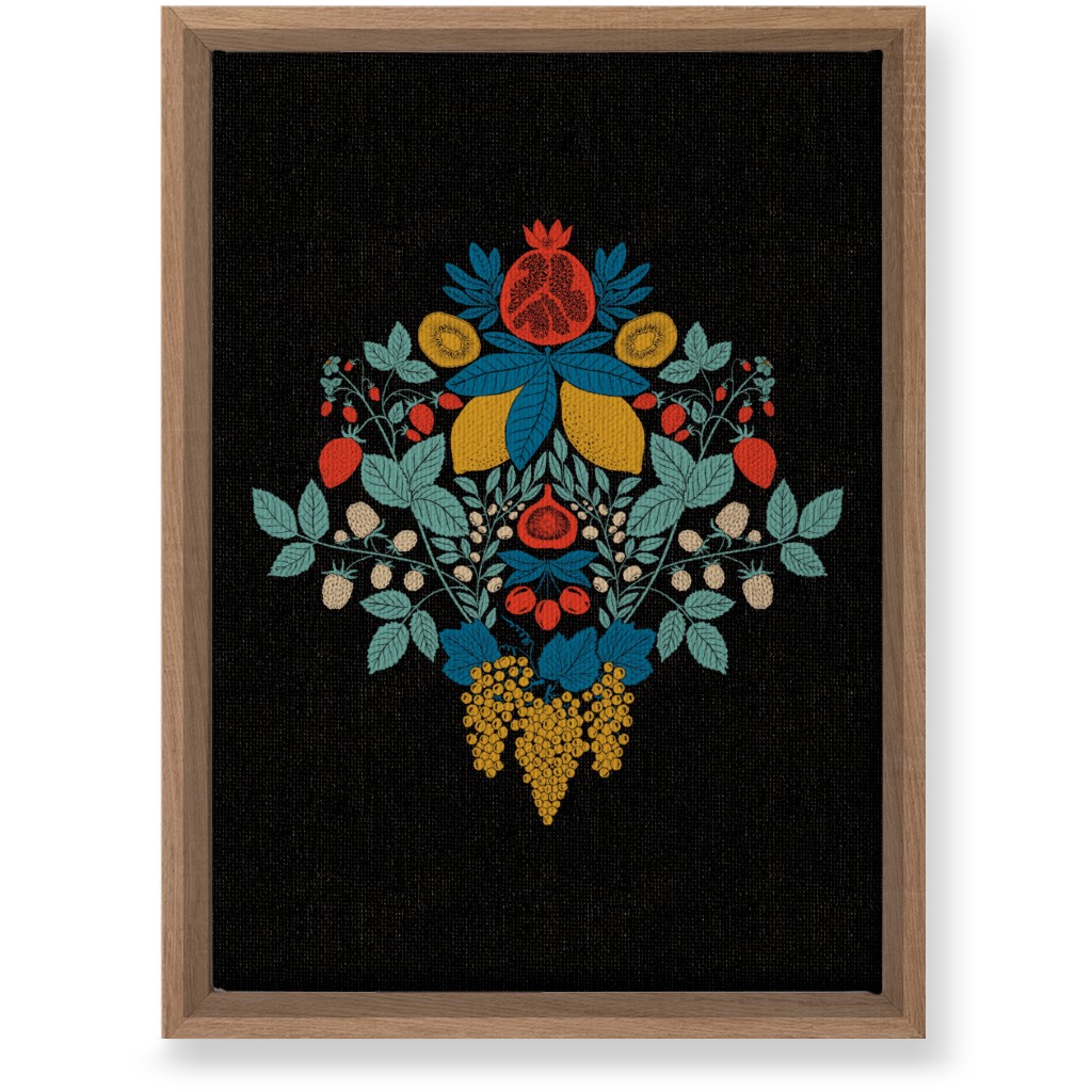 Fruits Wall Art, Natural, Single piece, Canvas, 10x14, Multicolor, Coal