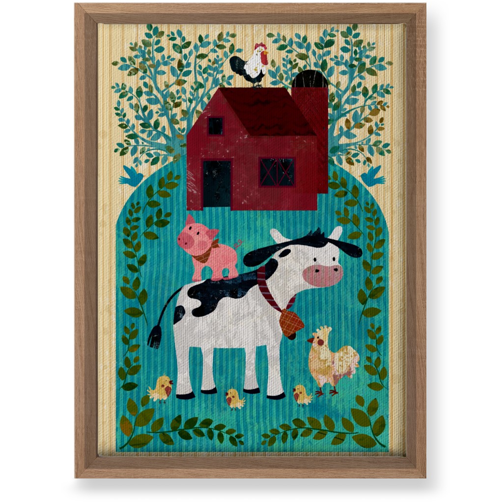 Farm Life - Animals & Barn Wall Art, Natural, Single piece, Canvas, 10x14, Multicolor