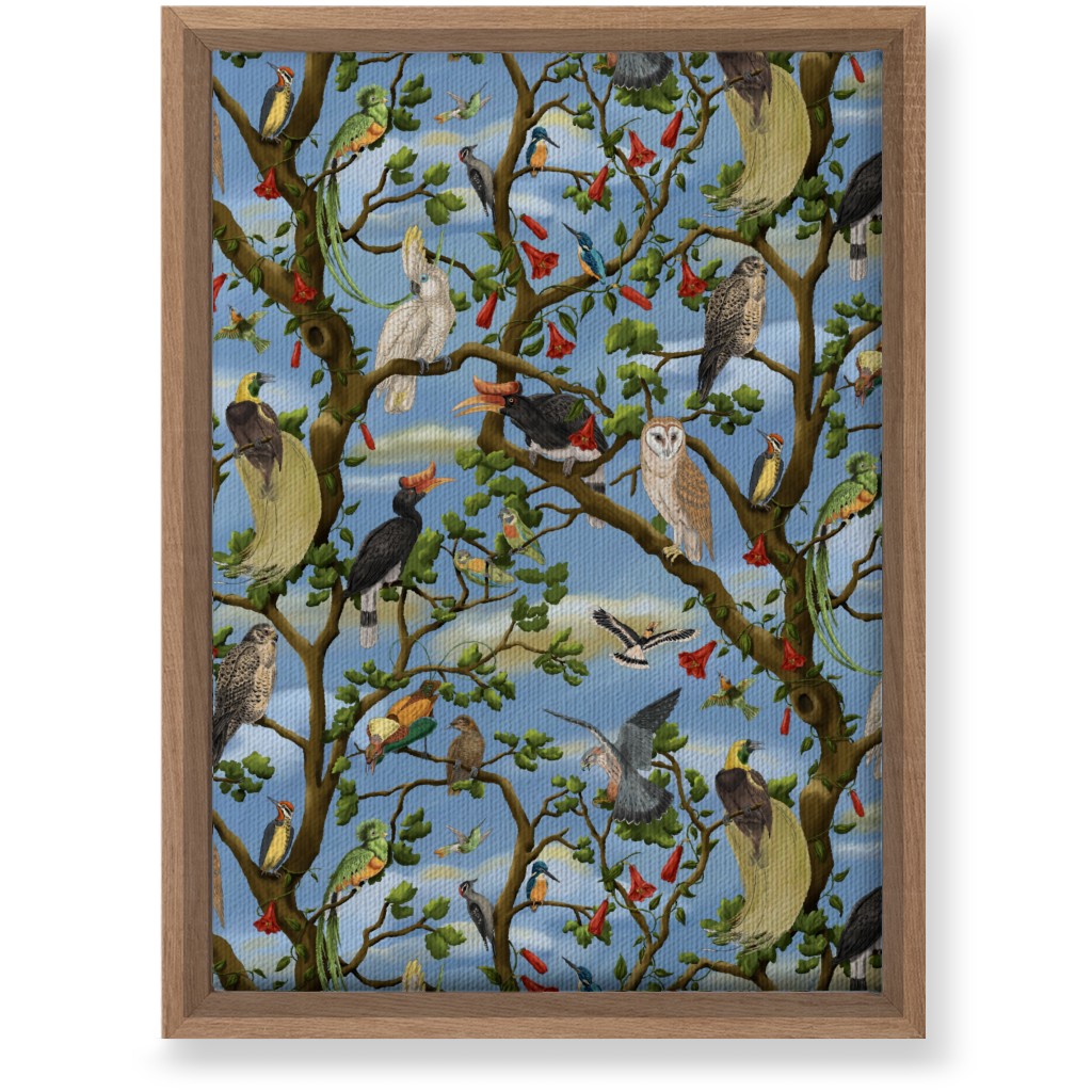 Bird Chorus - Multi Wall Art, Natural, Single piece, Canvas, 10x14, Multicolor