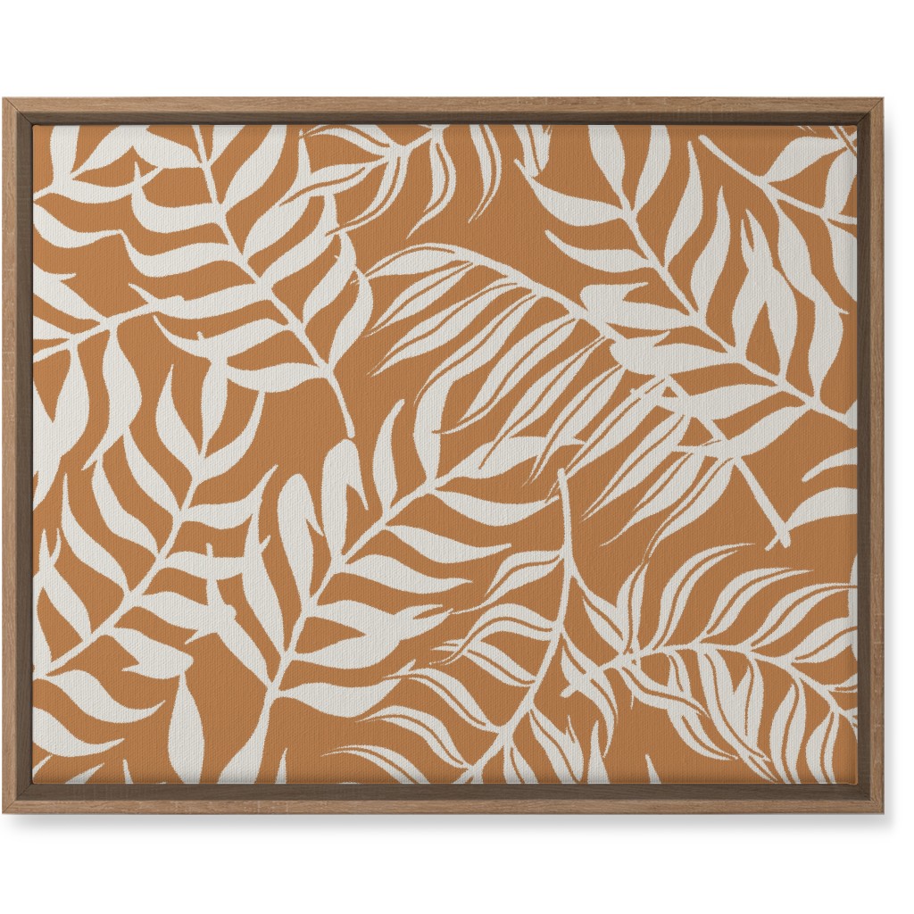 Moving Palms Wall Art, Natural, Single piece, Canvas, 16x20, Orange, Pueblo