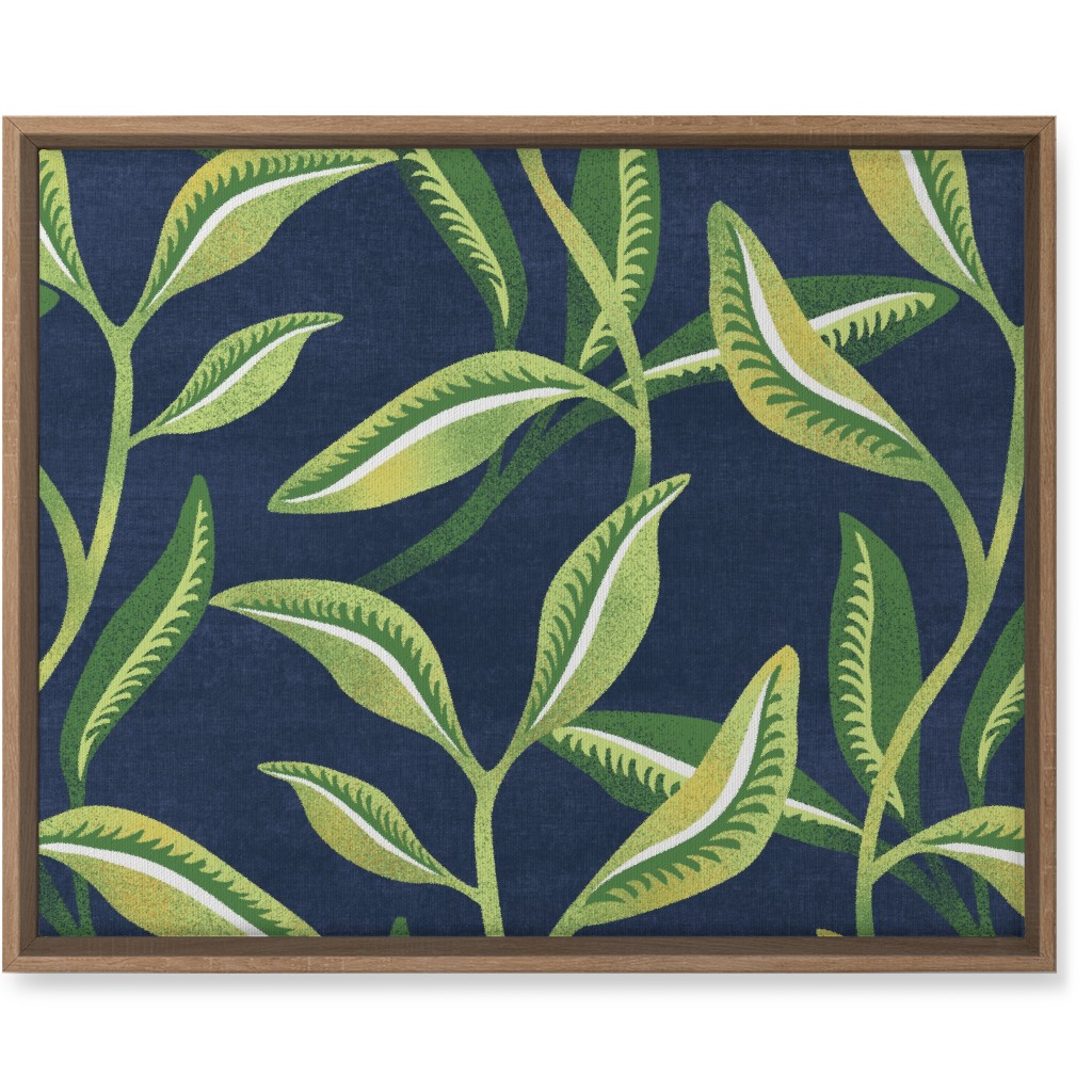 Leafy Vines - Green Wall Art, Natural, Single piece, Canvas, 16x20, Green