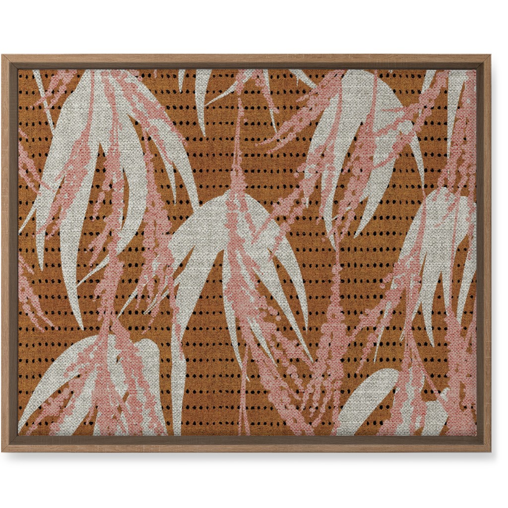 Vintage Palm Wall Art, Natural, Single piece, Canvas, 16x20, Brown, Nutmeg