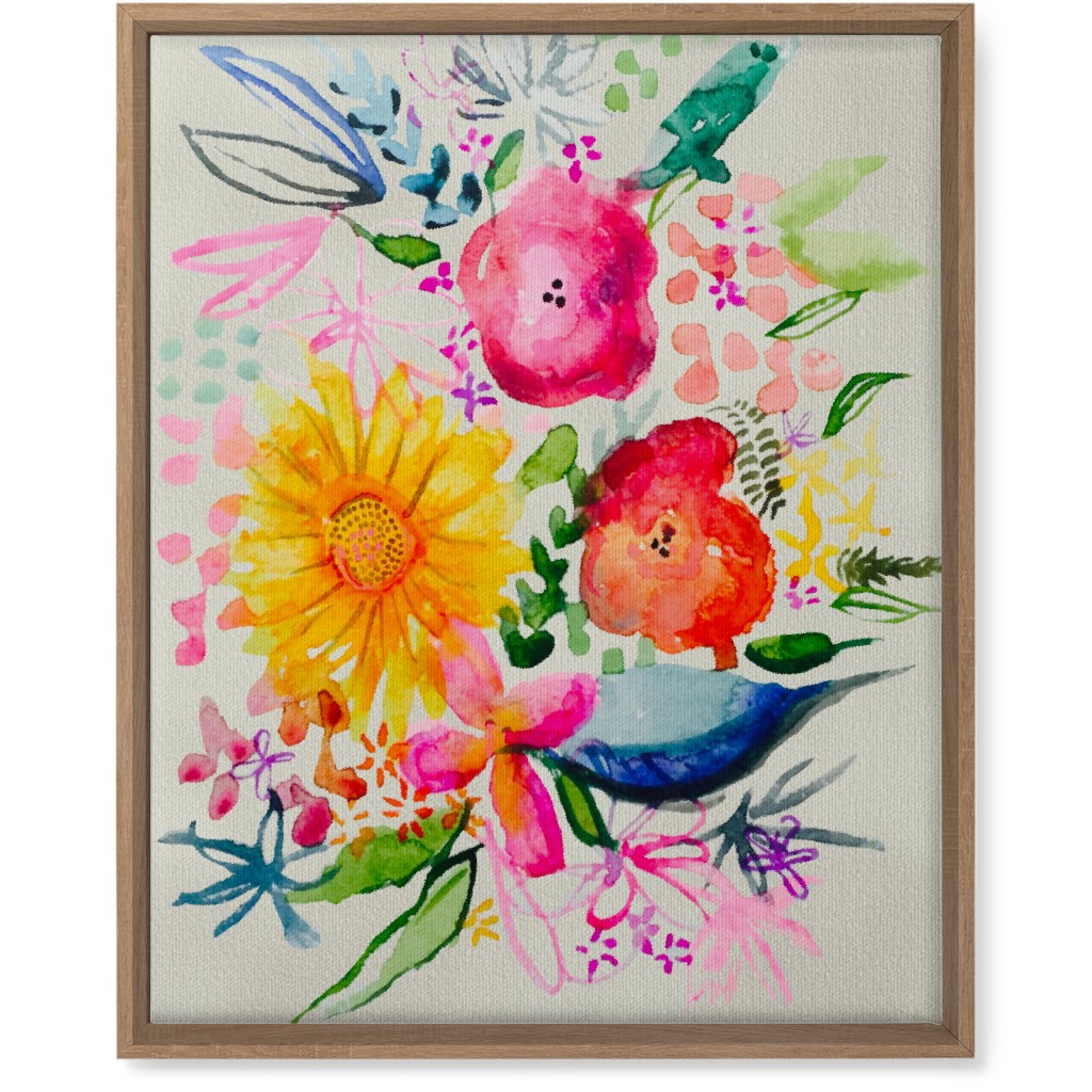 Summer Floral Acrylic Floral Neon Wall Art Shutterfly