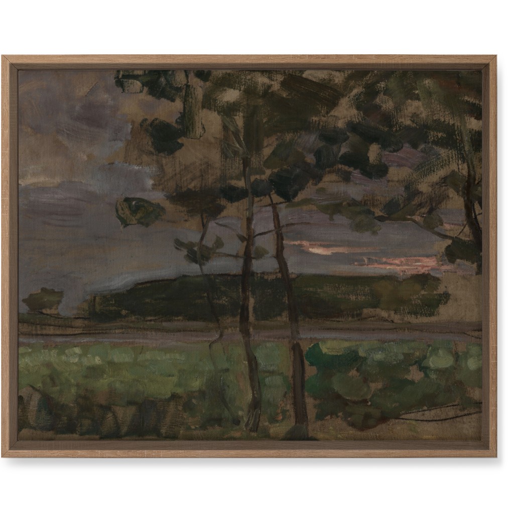 Meadow Edge Wall Art, Natural, Single piece, Canvas, 16x20, Green, Classic Green