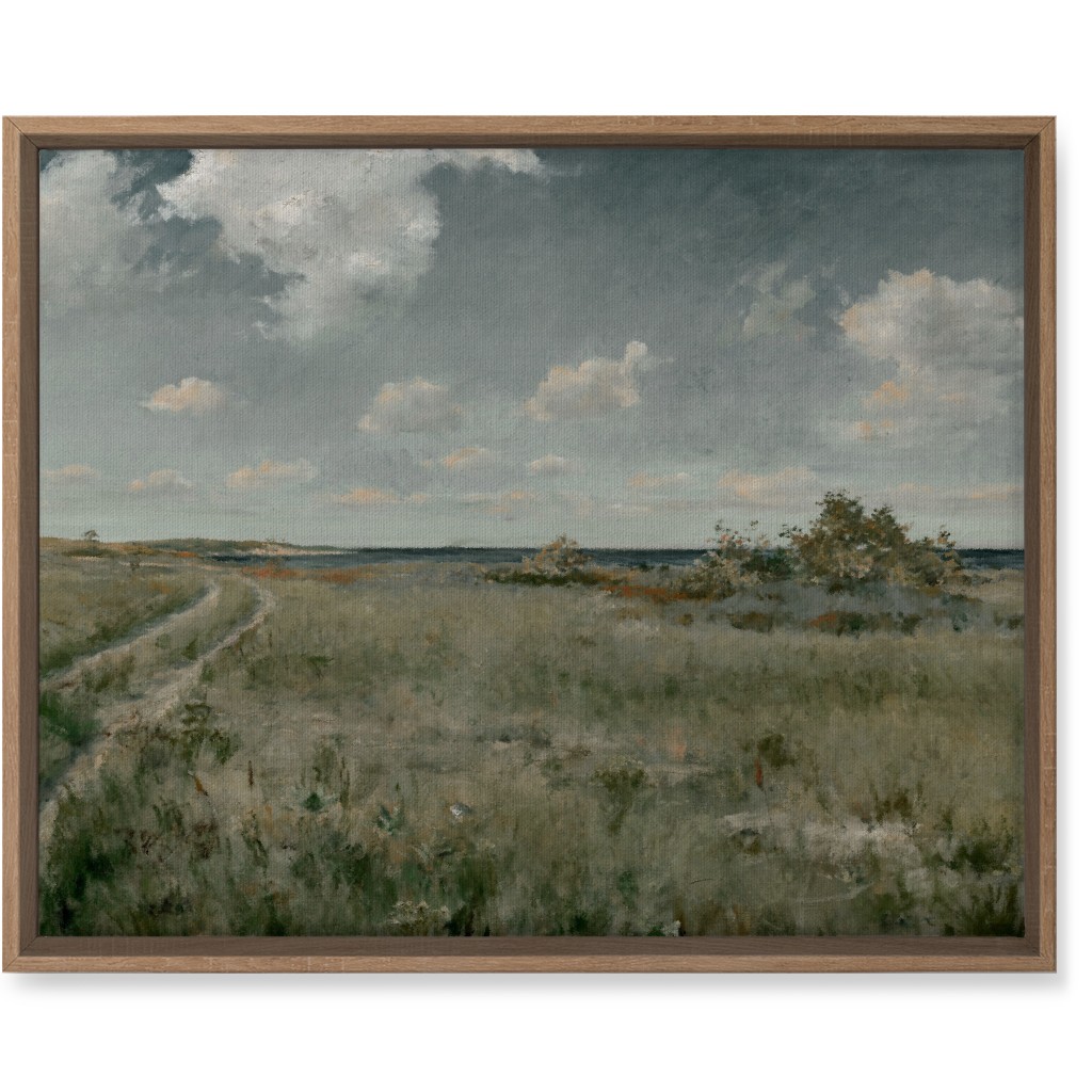 Coastal Plains Wall Art, Natural, Single piece, Canvas, 16x20, Green, Classic Green