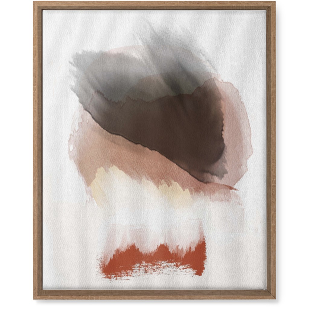 Abstract Sunset - Neutral Wall Art, Natural, Single piece, Canvas, 16x20, Pink