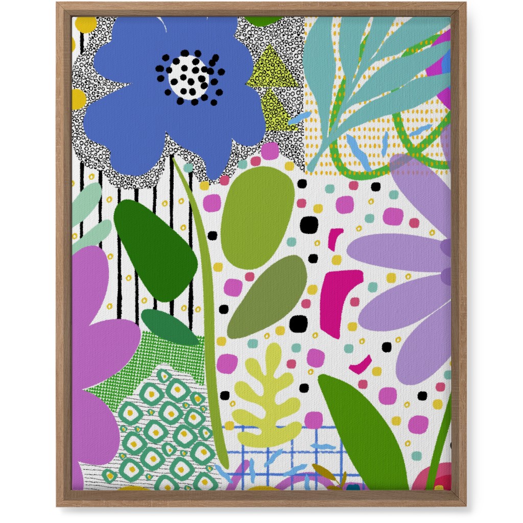 Fiesta Floral - Multi Wall Art, Natural, Single piece, Canvas, 16x20, Multicolor