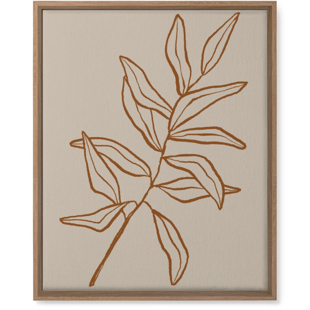 Botanical Eucalyptus Wall Art, Natural, Single piece, Canvas, 16x20, Beige