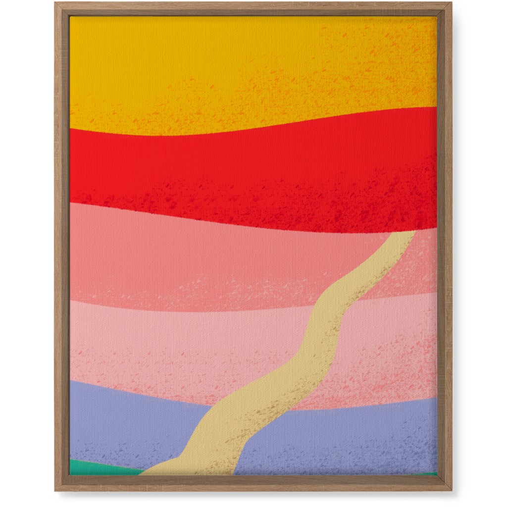 Road To Nowhere - Warm Wall Art, Natural, Single piece, Canvas, 16x20, Multicolor