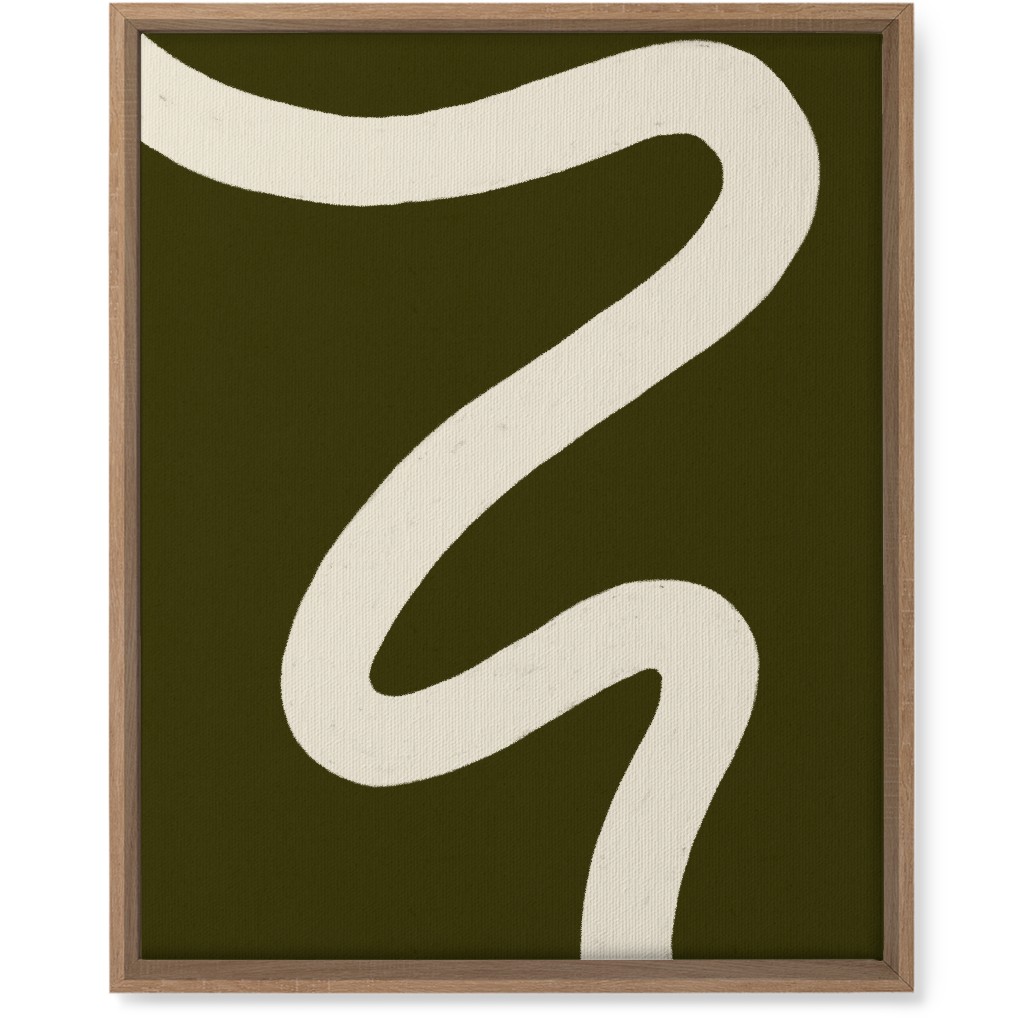 Tangled Brush Strokes Iv Wall Art, Natural, Single piece, Canvas, 16x20, Green