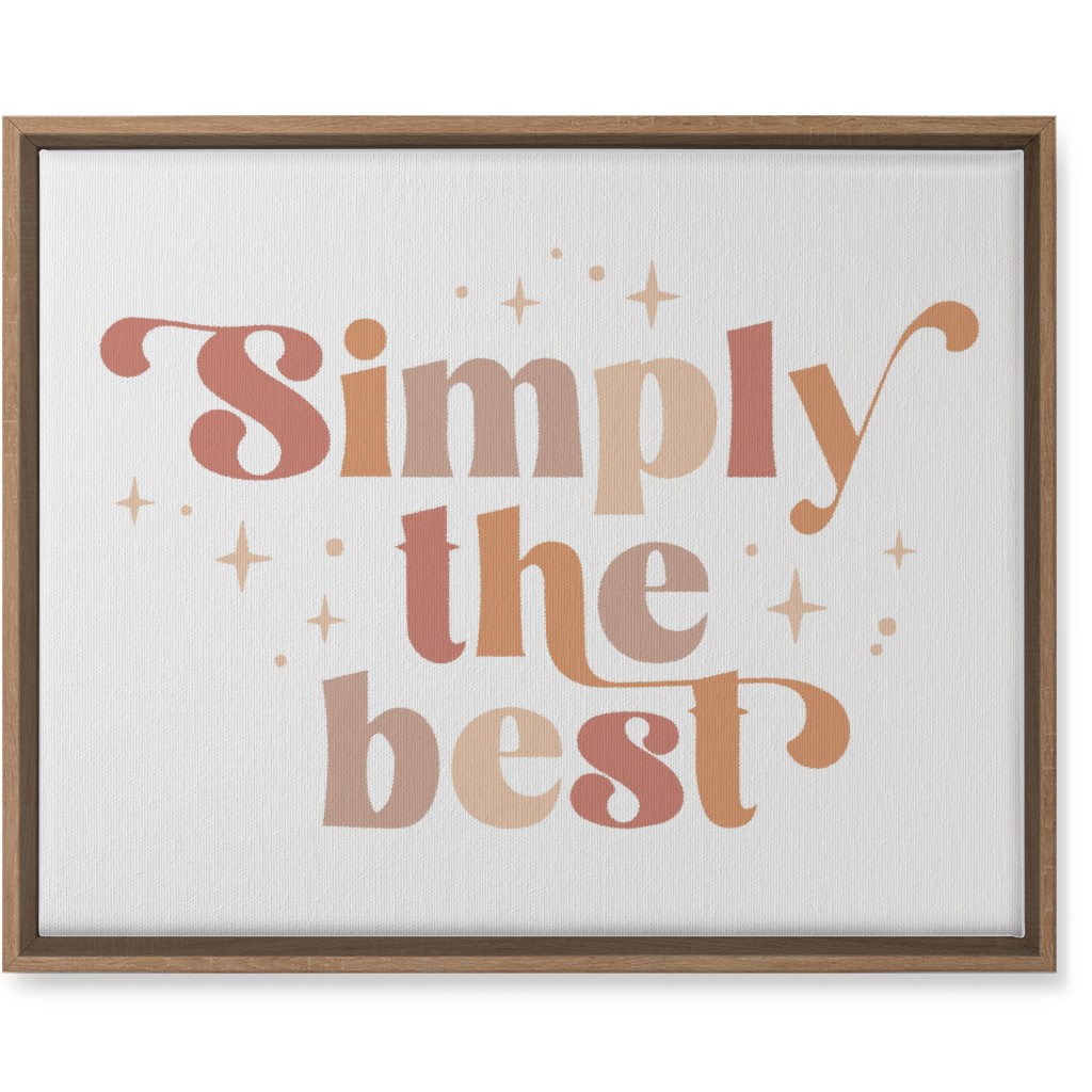 Simply the Best Wall Art, Natural, Single piece, Canvas, 16x20, Pink