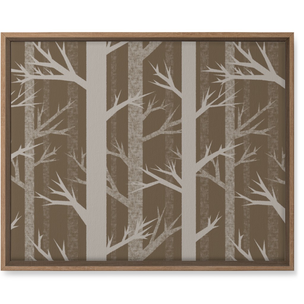 Winter Woods - Fawn Wall Art, Natural, Single piece, Canvas, 16x20, Brown, Brown