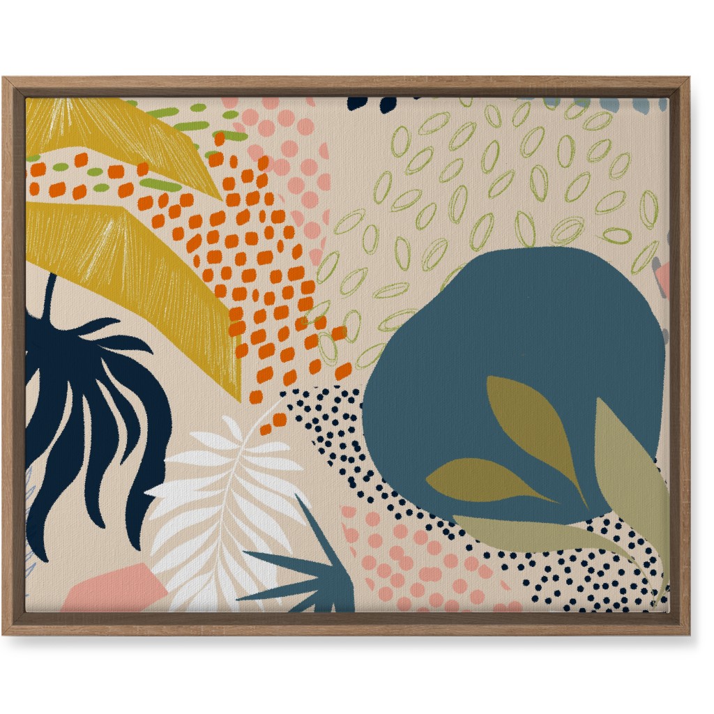 Tropical Foliage - Multi Wall Art, Natural, Single piece, Canvas, 16x20, Multicolor