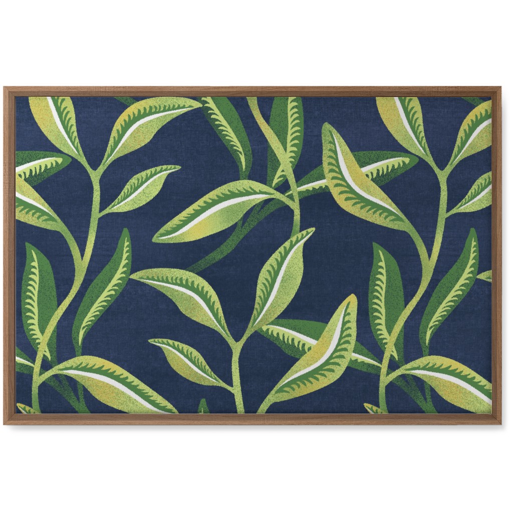 Leafy Vines - Green Wall Art, Natural, Single piece, Canvas, 20x30, Green, Classic Green