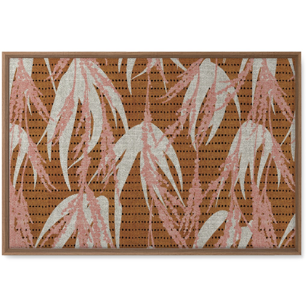 Vintage Palm Wall Art, Natural, Single piece, Canvas, 20x30, Brown, Nutmeg