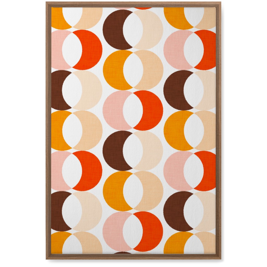 Retro Moon - Warm Wall Art, Natural, Single piece, Canvas, 20x30, Multicolor