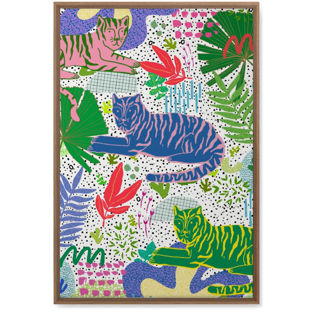 Deep in the Jungle - Multi Wall Art, Natural, Single piece, Canvas, 20x30, Multicolor