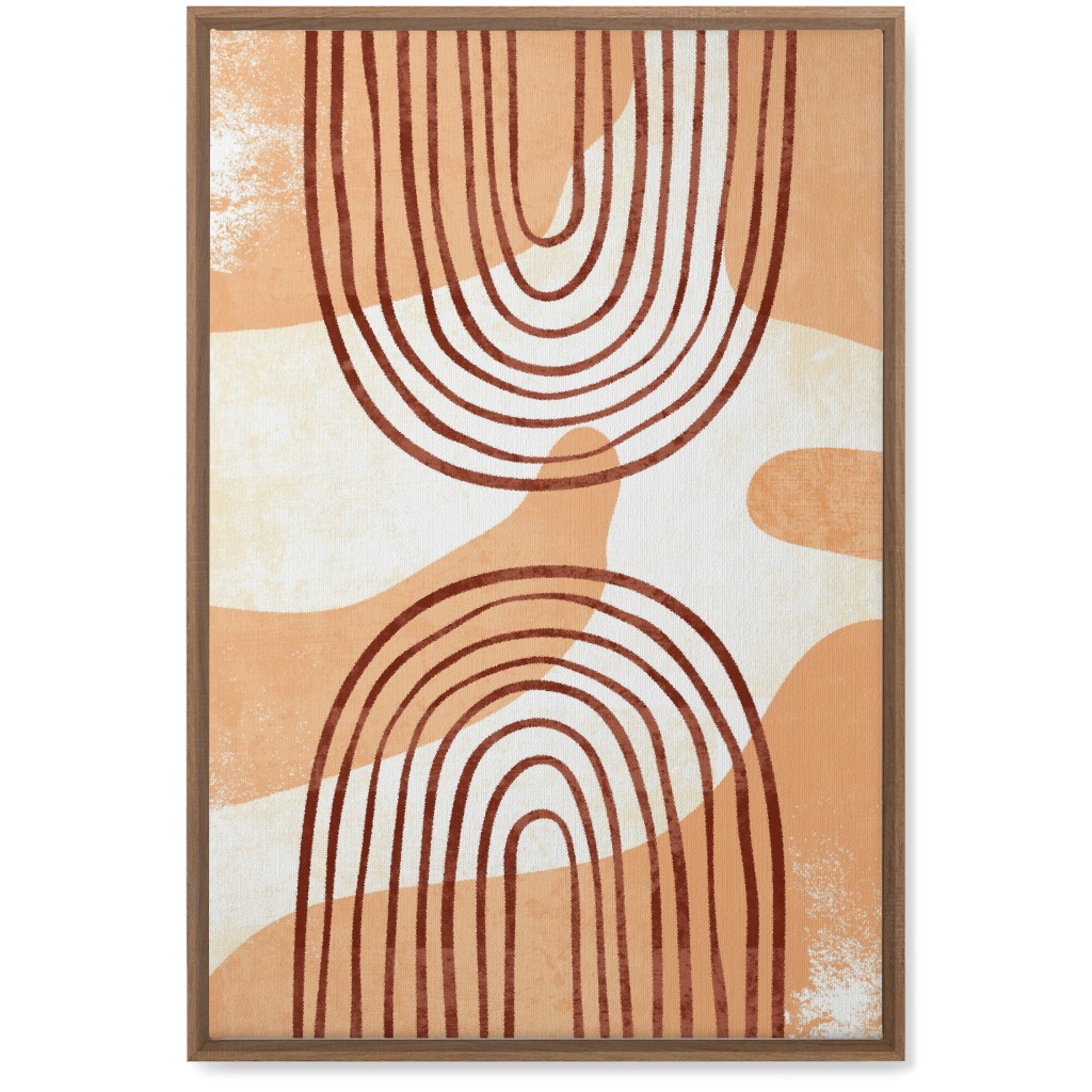 Desert Abstract - Earthy Warm Tones Wall Art, Natural, Single piece, Canvas, 20x30, Orange