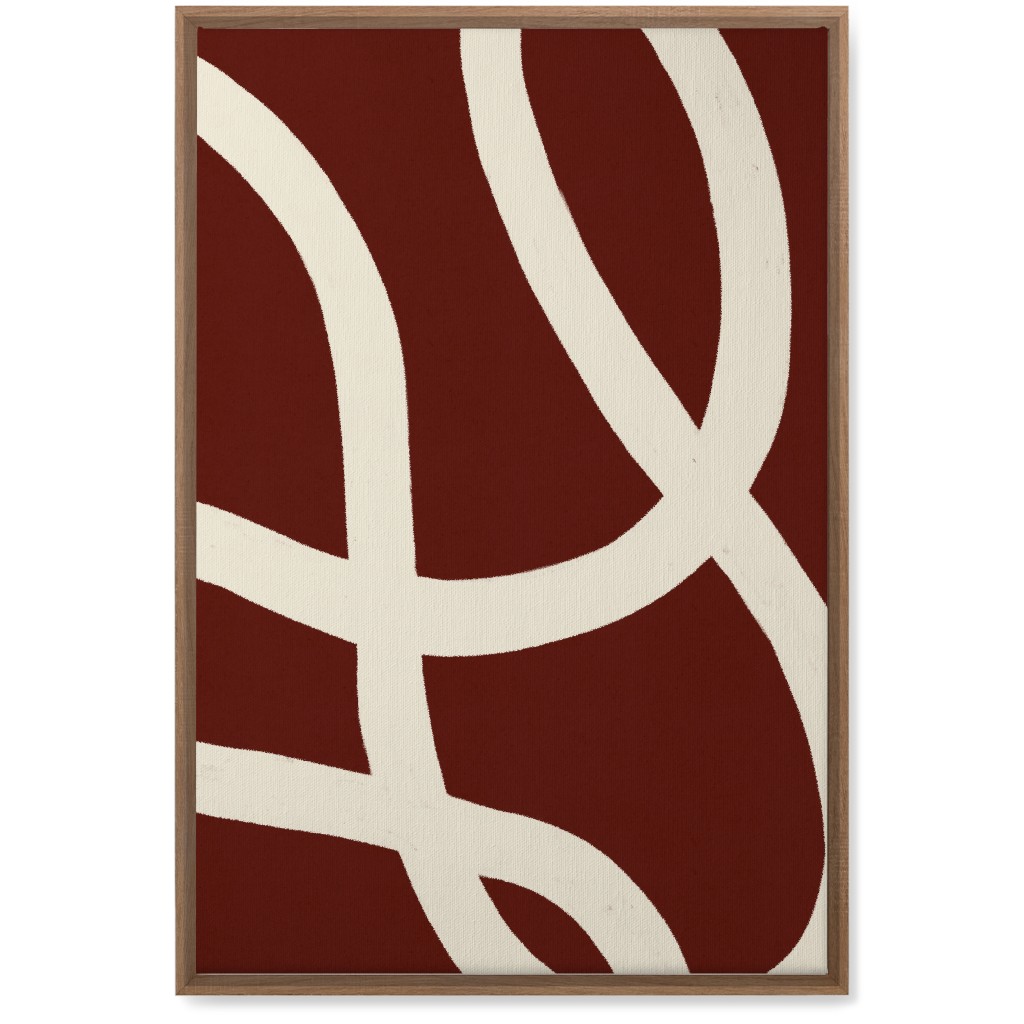 Tangled Brush Strokes I Wall Art, Natural, Single piece, Canvas, 20x30, Red, Cocoa