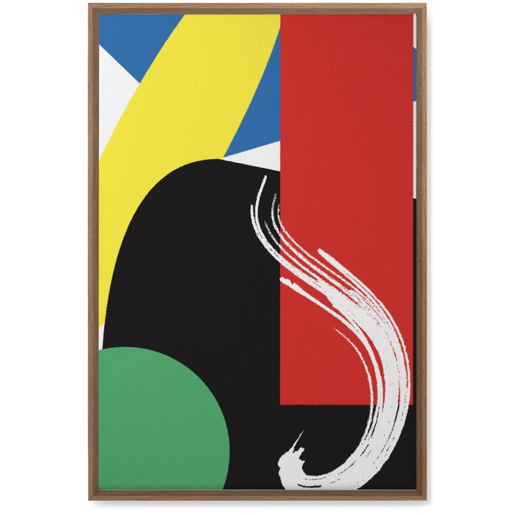 Abstract Colors Wall Art, Natural, Single piece, Canvas, 20x30, Multicolor, Cinnamon