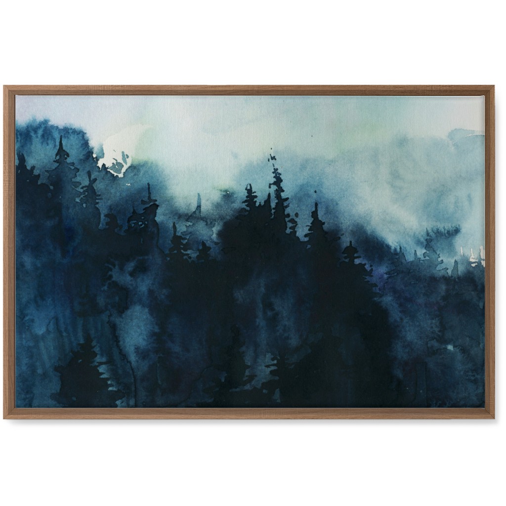 Smoky Mountains - Multi Wall Art, Natural, Single piece, Canvas, 20x30, Blue